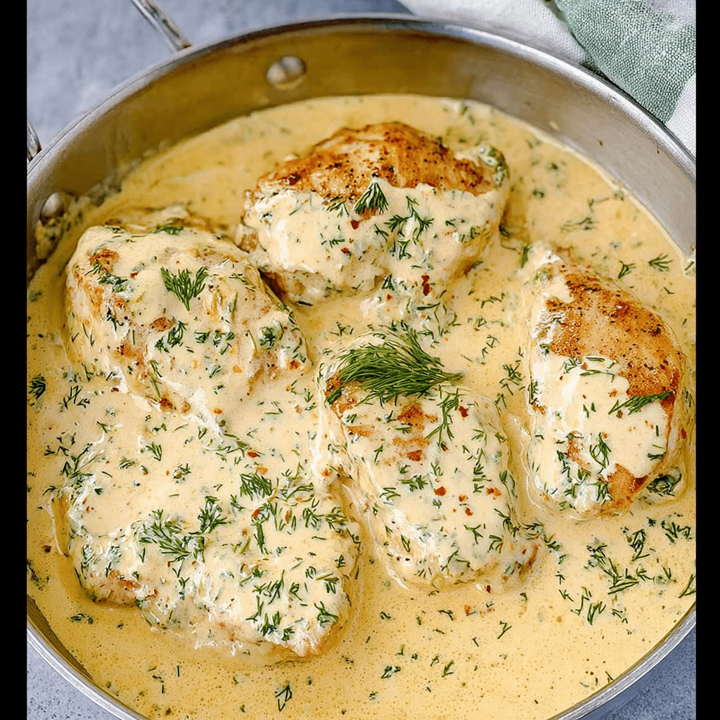 Lemon Dill Chicken with Creamy Sauce
