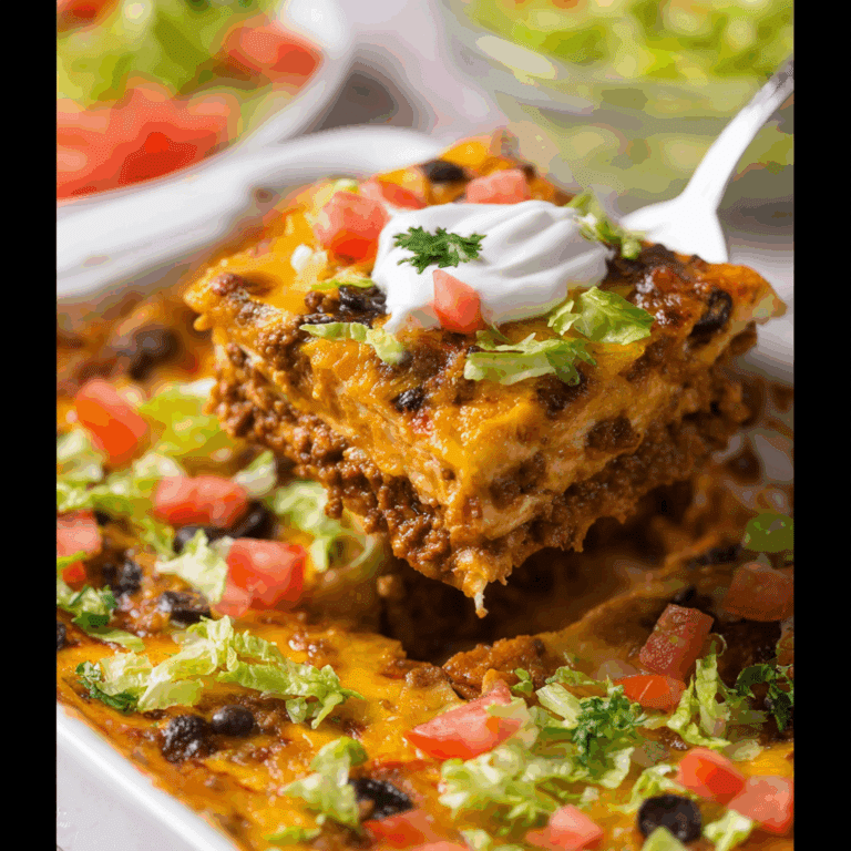 Mexican Taco Casserole Bake