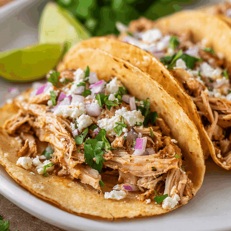 Shredded Chicken Tacos