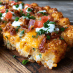 Tater Tot Pizza Bake