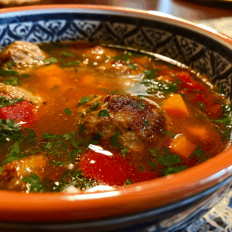 Youvarlakia (Greek Meatball Soup)