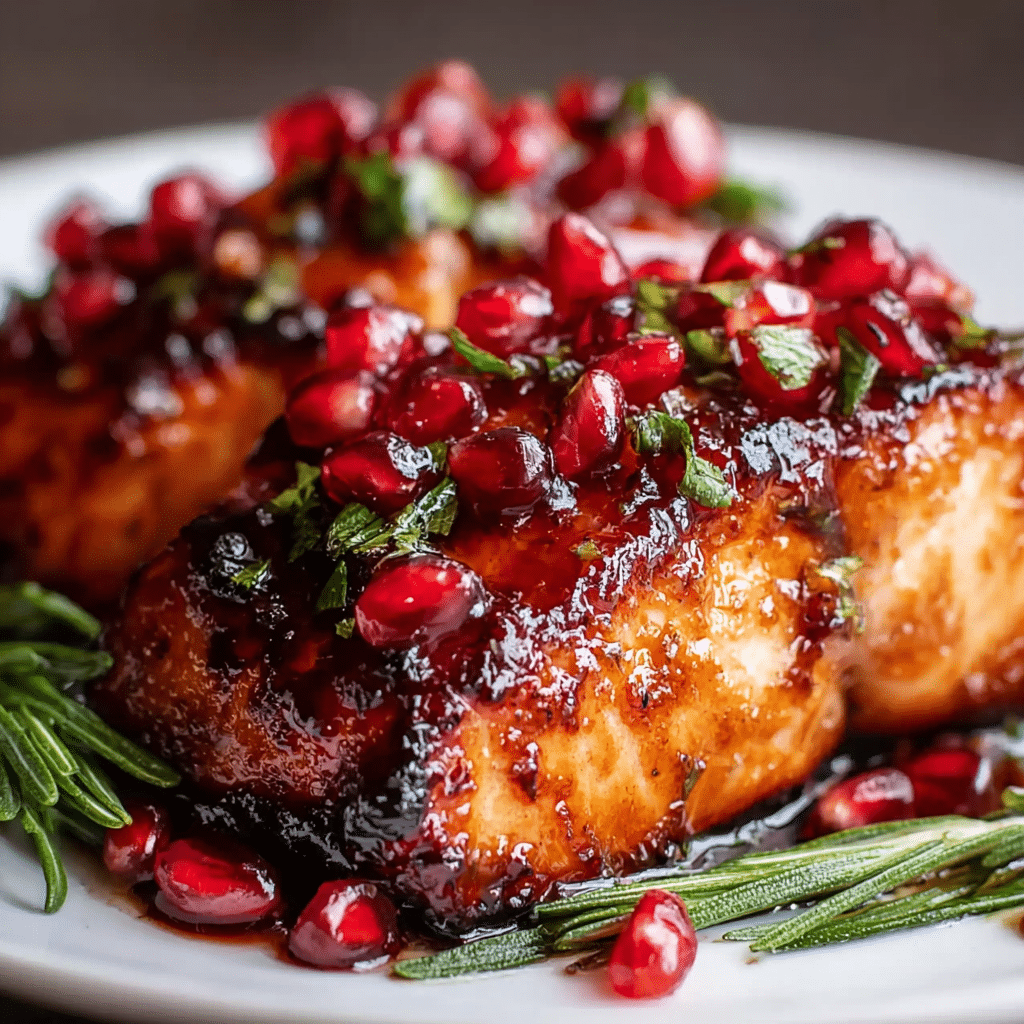 Air Fryer Pomegranate-Glazed Salmon