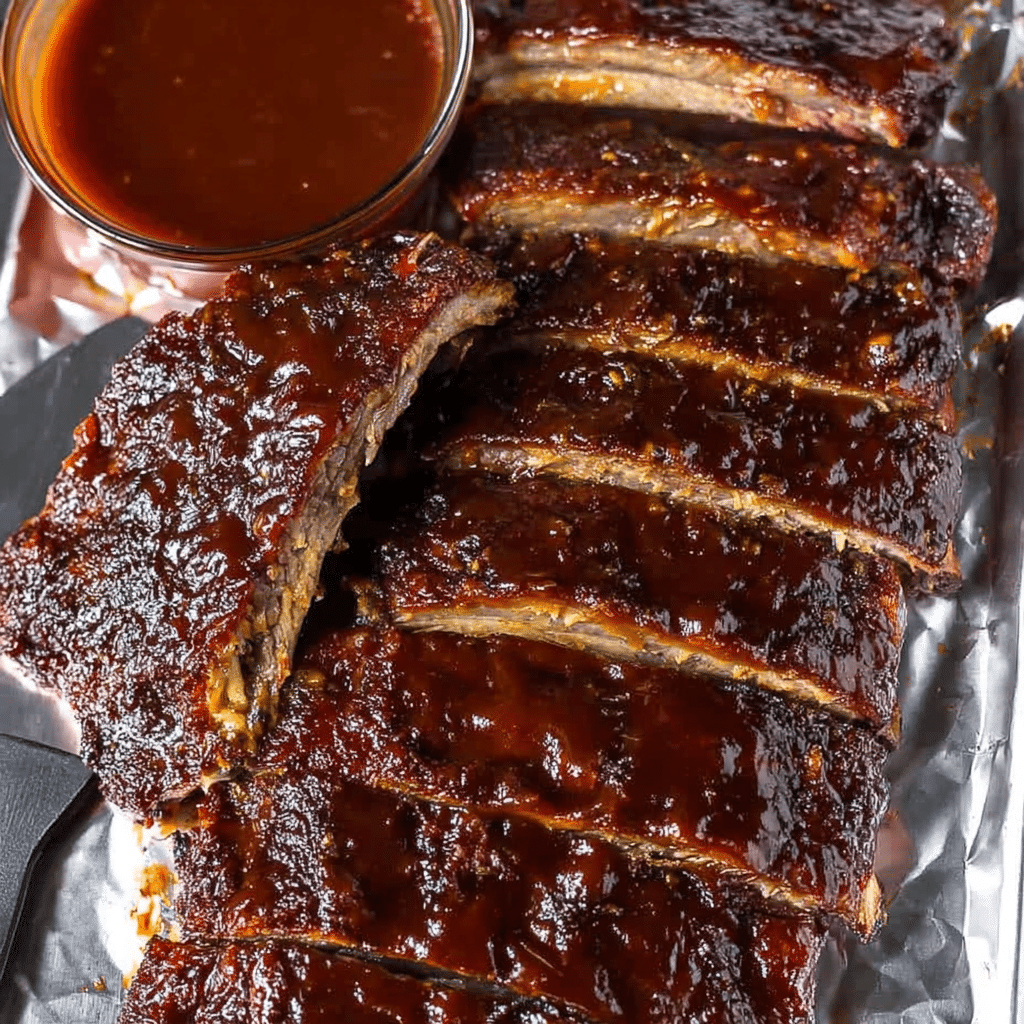 Barbecue Ribs with Homemade BBQ Sauce