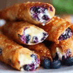 Blueberry Cream Cheese Egg Rolls