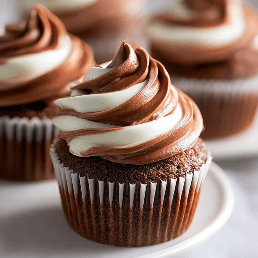 Chocolate Coffee Cream Cupcakes
