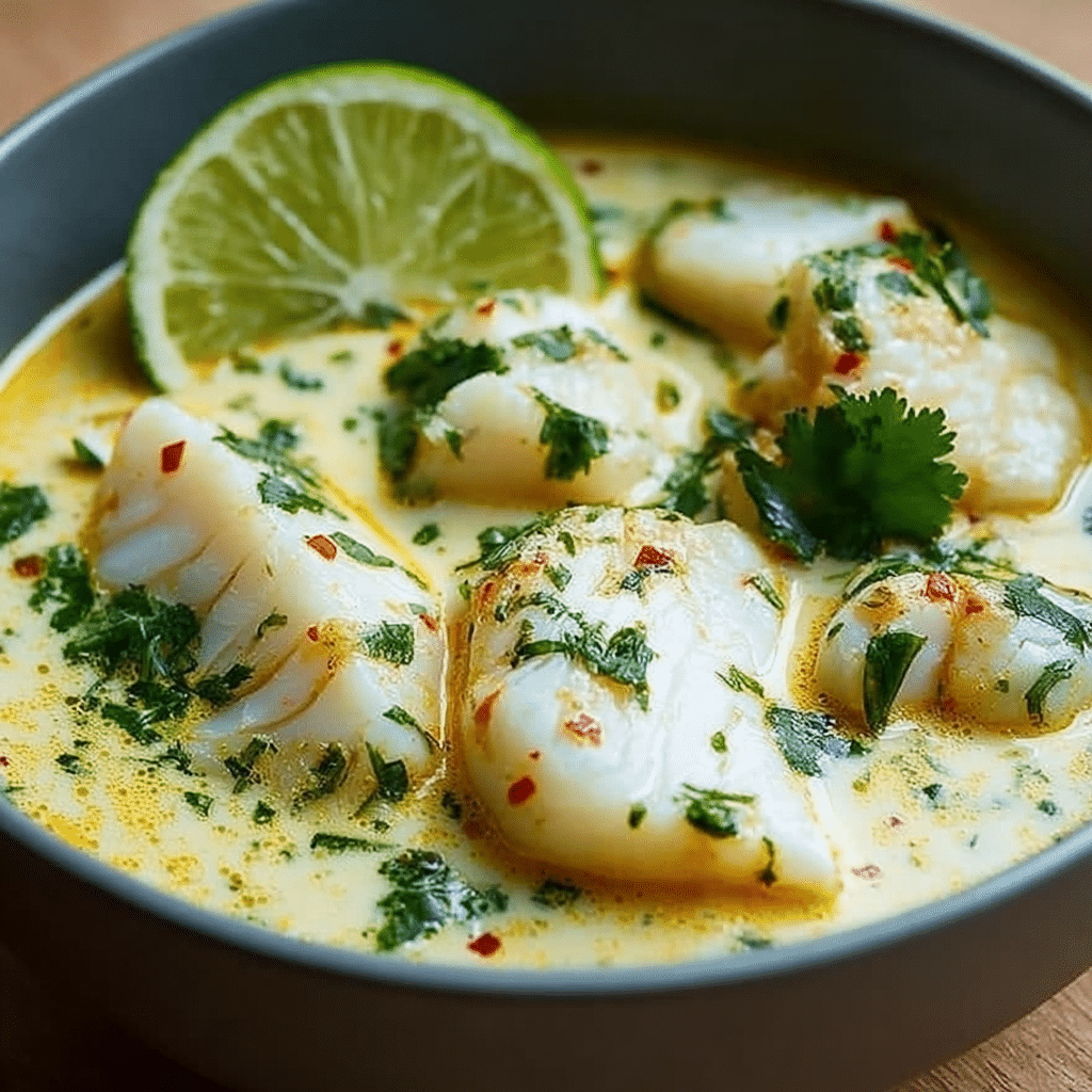 Coconut Lime Fish Soup