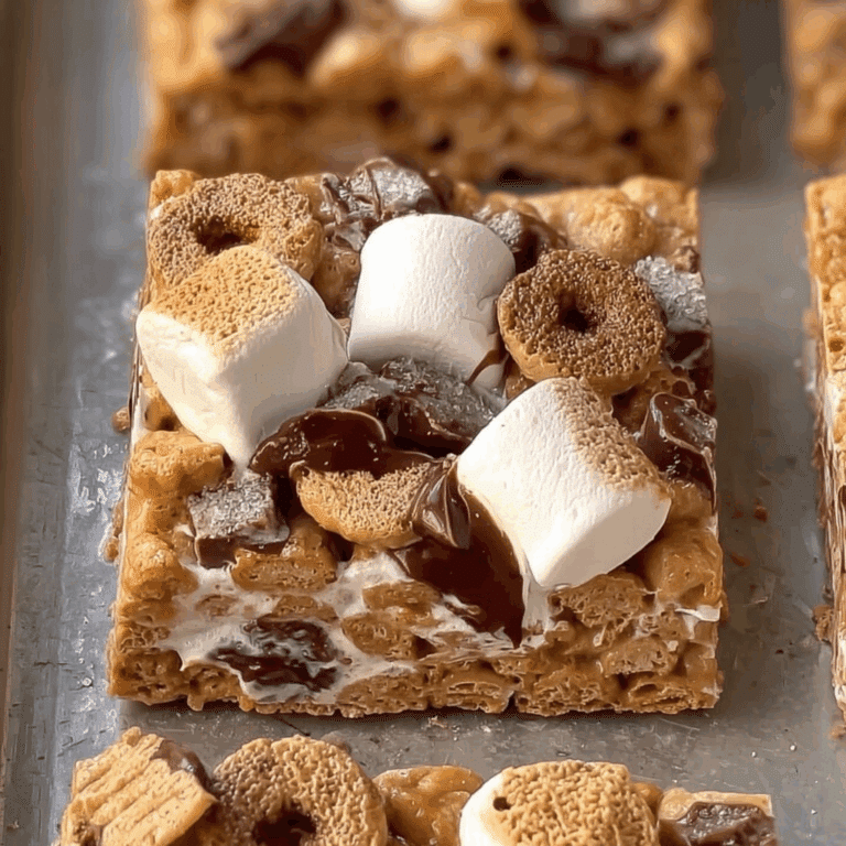 Gooey S'mores Cereal Treats