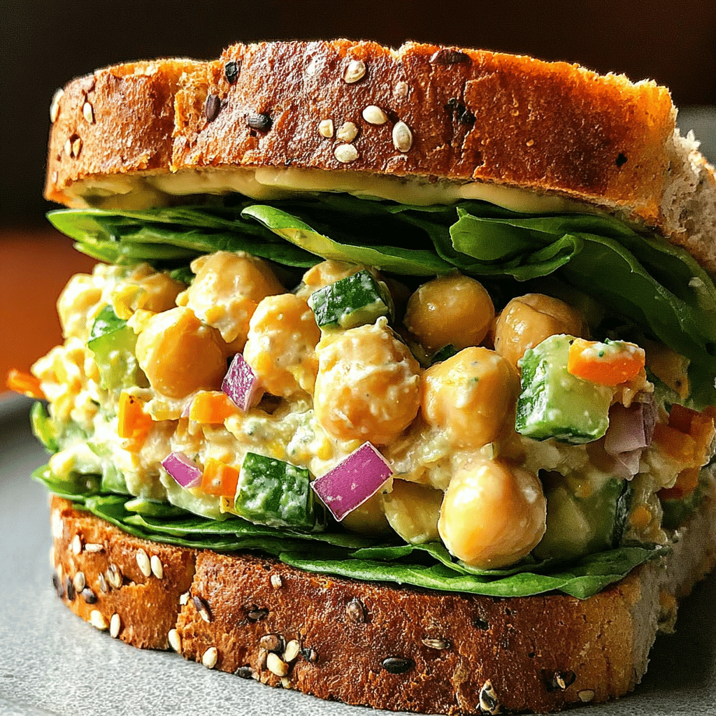 Grilled Chickpea Salad Sandwich