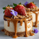 No Bake Individual PB&J Cheesecake Parfait
