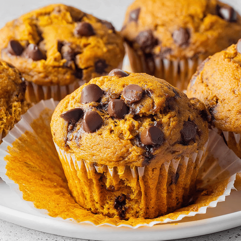 Pumpkin Chocolate Chip Muffins