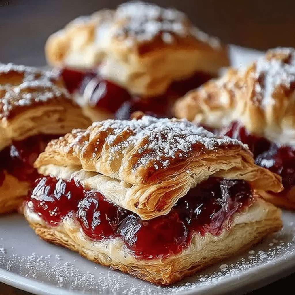 Quick Cherry Pie Bites