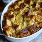 Savory Leek Bread Pudding